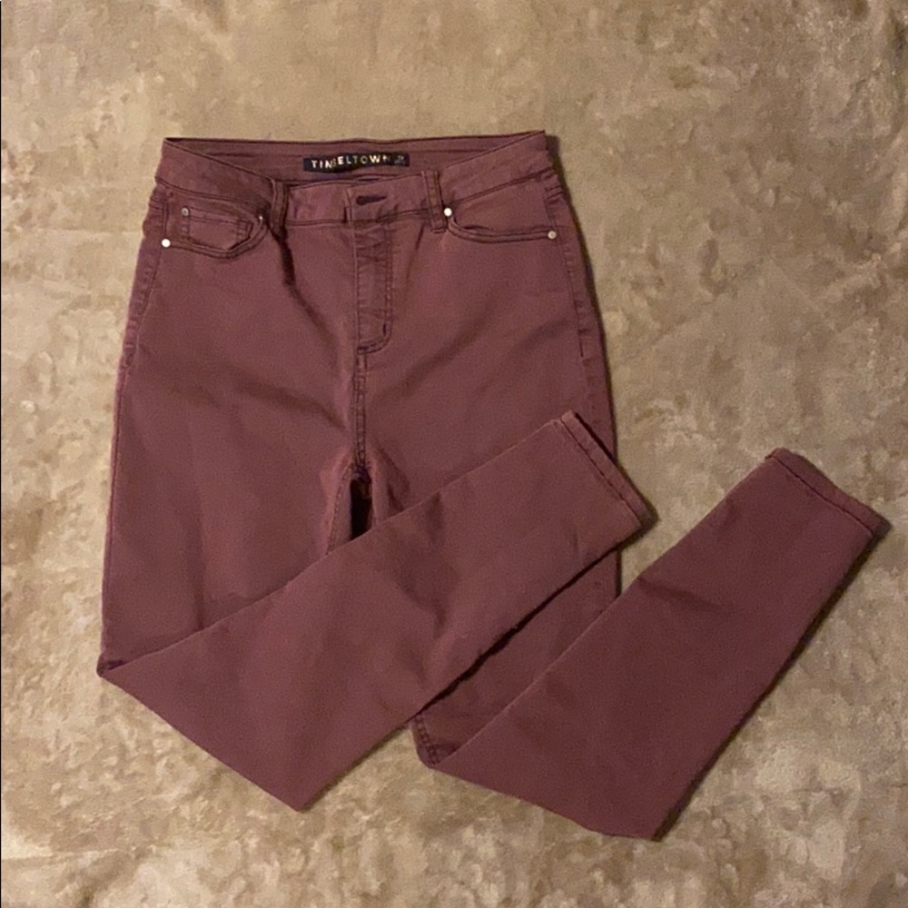 Purple jeans